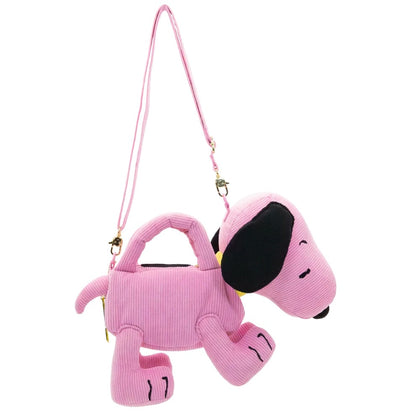 Whatever Peanuts Sherbet Spring Snoopy Figural Corduroy Crossbody Bag - View 4