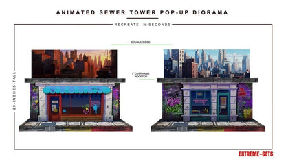 Extreme-Sets Animated Sewer Tower 1/12 Scale Pop-Up Diorama from the Multiverse Collection - View 6