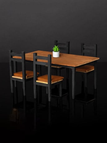 Beast Kingdom Diorama Props DP-003 Dining Table Set 4-Inch Diorama Accessory