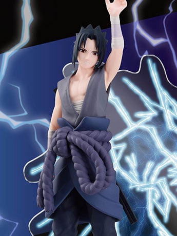 Bandai Naruto: Shippuden Panel Spectacle Sasuke Uchiha (Lightning from Heaven) 5-Inch Figure