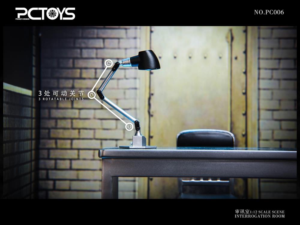 PCToys Interrogation Scene Table & Chair 1/12 Scale Accessory Set (7.87-Inch) - View 11