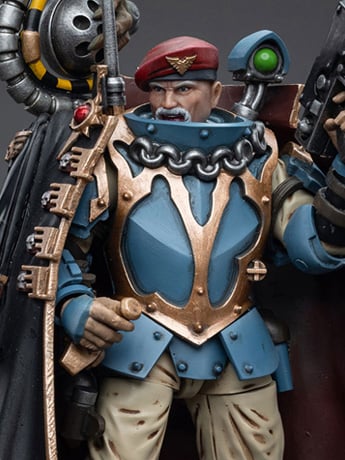 JoyToy Warhammer 40K Astra Militarum Tempestus Scions Command Squad 55th Kappic Eagles Tempestor Prime 1/18 Scale Figure