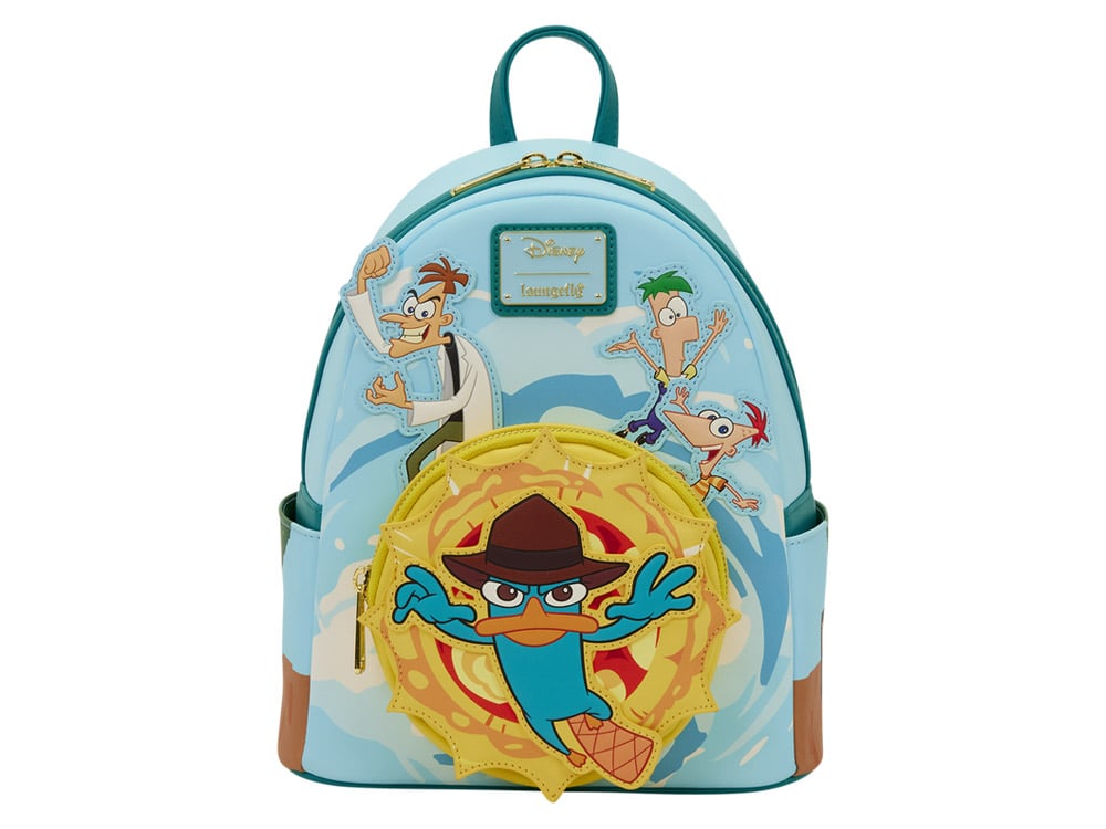 Loungefly Phineas and Ferb Light-Up Mini Backpack, 10.5-Inch - View 2