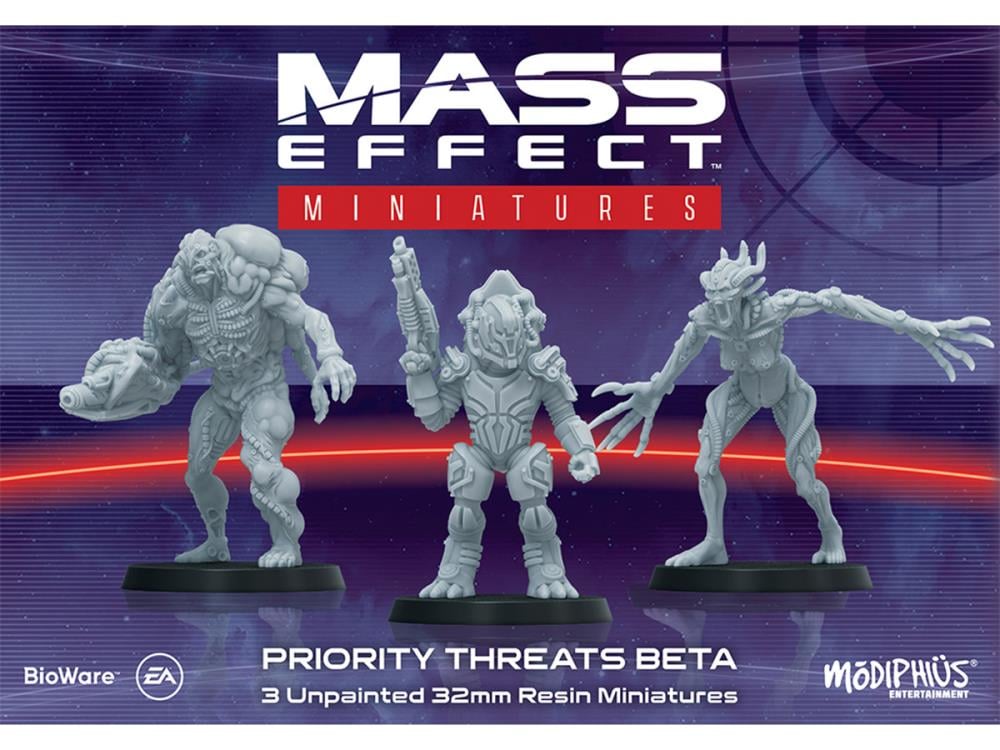 Modiphius Mass Effect: The Board Game Priority Threats Beta Resin Miniatures Set - View 5