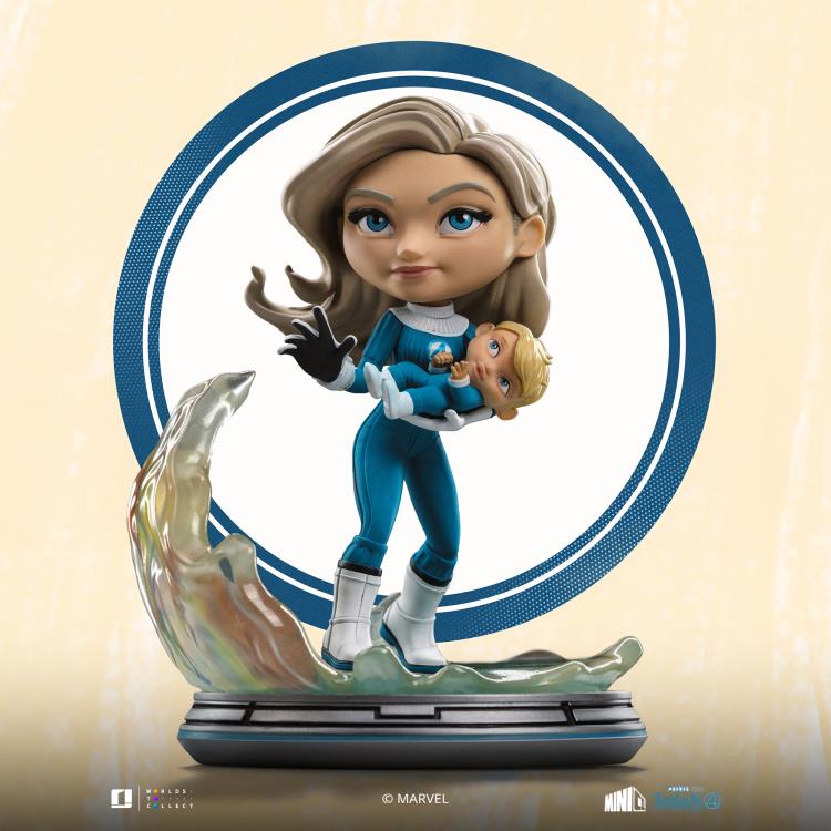 Iron Studios Marvel The Fantastic Four: First Steps MiniCo Invisible Woman with Franklin Richards 6-Inch Figure - View 3