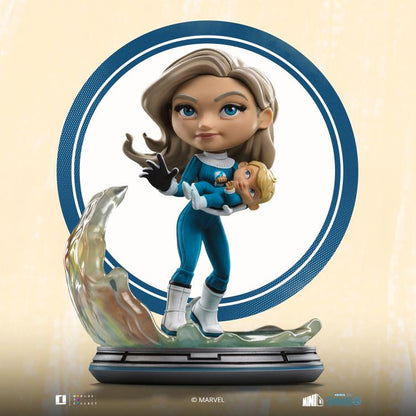 Iron Studios Marvel The Fantastic Four: First Steps MiniCo Invisible Woman with Franklin Richards 6-Inch Figure - View 3