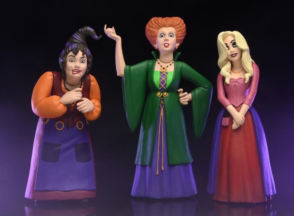 NECA Disney Hocus Pocus Toony Terrors Sanderson Sisters 3-Pack Plastic Figures - View 3
