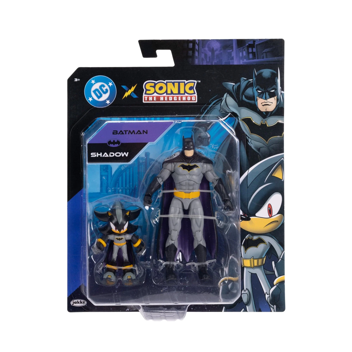 Jakks Pacific DC Comics x Sonic the Hedgehog Shadow & Batman Action Figure Two-Pack - View 5