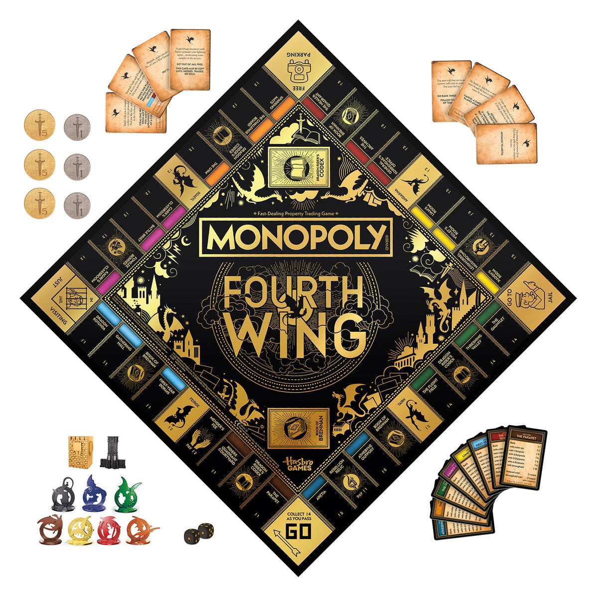 Hasbro Monopoly: Fourth Wing Property-Trading Board Game - View 17