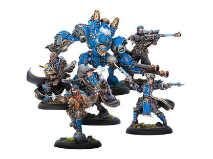 Steamforged Games Warmachine Cygnar Hellslingers Command Cadre Miniature Set - View 2