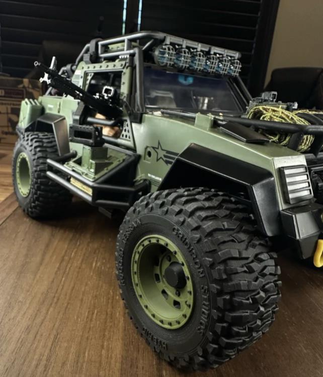 Gridiron Studios 4x4 Offroad Wheels and Tires (Green) 1/12 Scale Plastic Upgrade Set - View 3