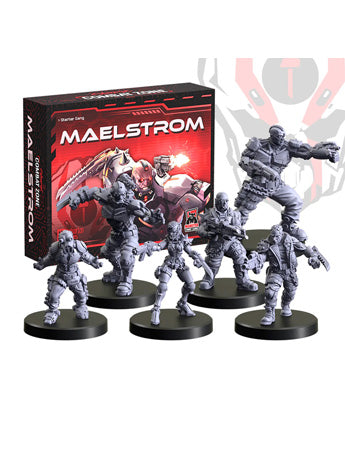 Monster Fight Club Cyberpunk Red Combat Zone Maelstrom Faction Starter Box Miniatures Set