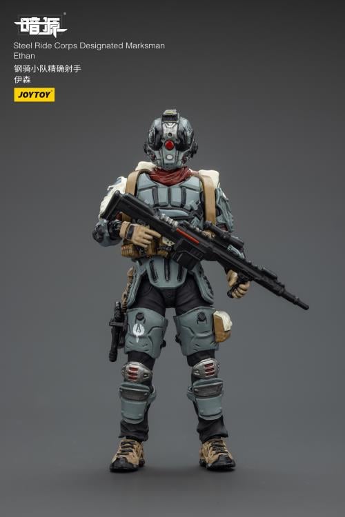 JoyToy Dark Source Steel Ride Corps Designated Marksman Ethan 1/25 Scale 3-Inch Action Figure - View 4