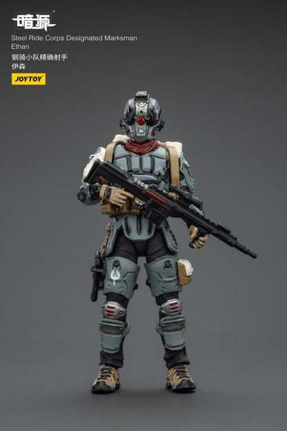 JoyToy Dark Source Steel Ride Corps Designated Marksman Ethan 1/25 Scale 3-Inch Action Figure - View 4