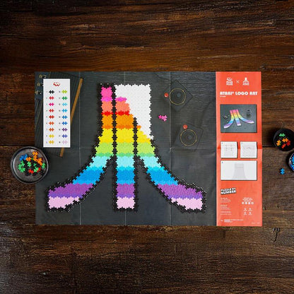 Plus-Plus Atari Rainbow Logo 741-Piece Puzzle By Number - View 5