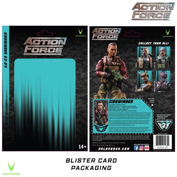 Valaverse Action Force Sidewinder 1/12 Scale Plastic Action Figure - View 5