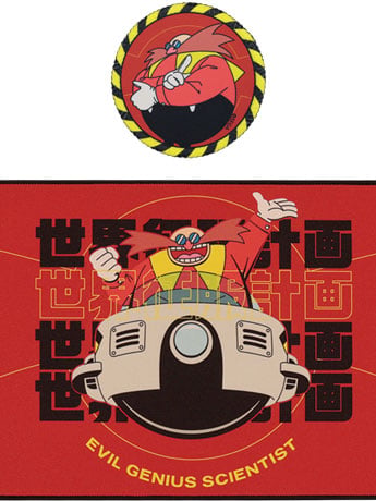 Fanattik Collectibles Sonic the Hedgehog Dr. Eggman Desk Pad and Coaster Set