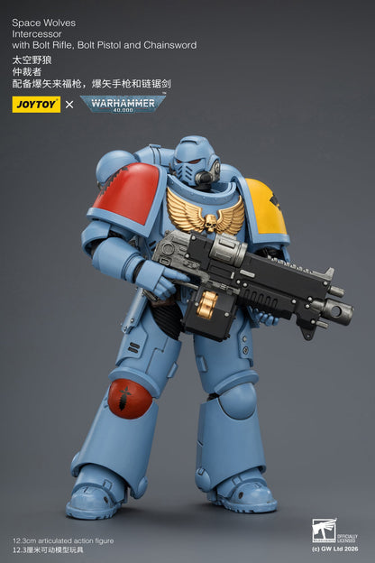 JoyToy Warhammer 40,000 Space Wolves Intercessor 1/18 Scale Plastic Action Figure - View 7
