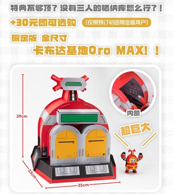 Orange Cat Industry B-Robo Kabutack Qosmos Tobimasky & Denden Roller (Qro MAX Ver.) Model Kit Set - View 4