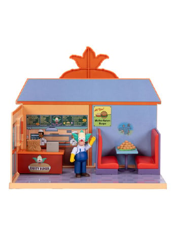Jakks Pacific The Simpsons Krusty Burger Plastic Playset with Krusty the Clown