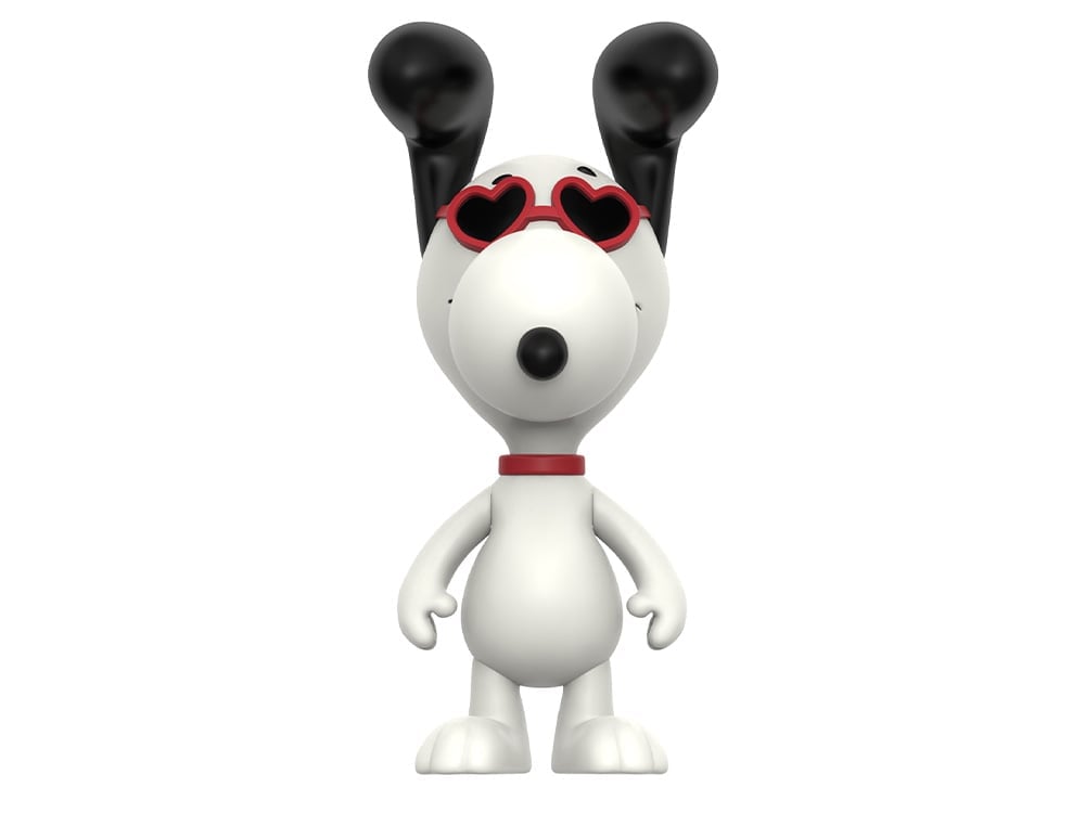 Super7 Peanuts ReAction Snoopy (Heart Eyes) 3.75-Inch Figure - View 2