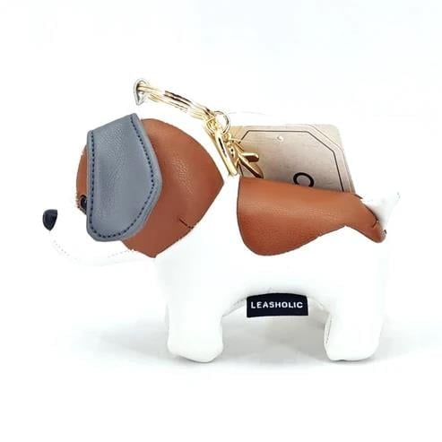 Locker Toys Leasholic Beagle Leather Plush Charm, 5.5-Inch - View 5