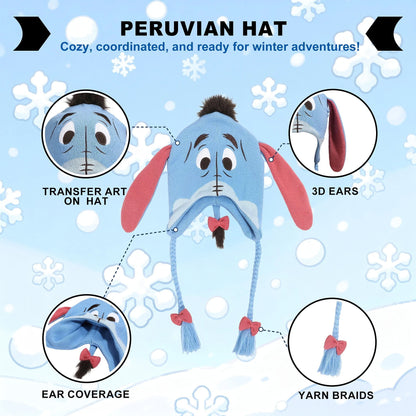 Bioworld Winnie the Pooh Eeyore Laplander Knit Cap - View 7