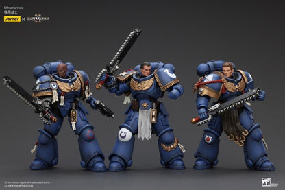 JoyToy Warhammer 40,000: Space Marine 2 Ultramarines Brother Chairon 1/18 Scale Plastic Action Figure - View 10