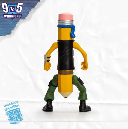 9 to 5 Warriors Lieutenant Lead 4.5-Inch Plastic Action Figure - View 6