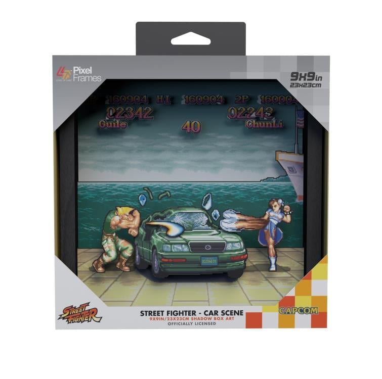 Pixel Frames Street Fighter II Car Scene Pixel Frame 9x9 with Guile and Chun-Li - View 6