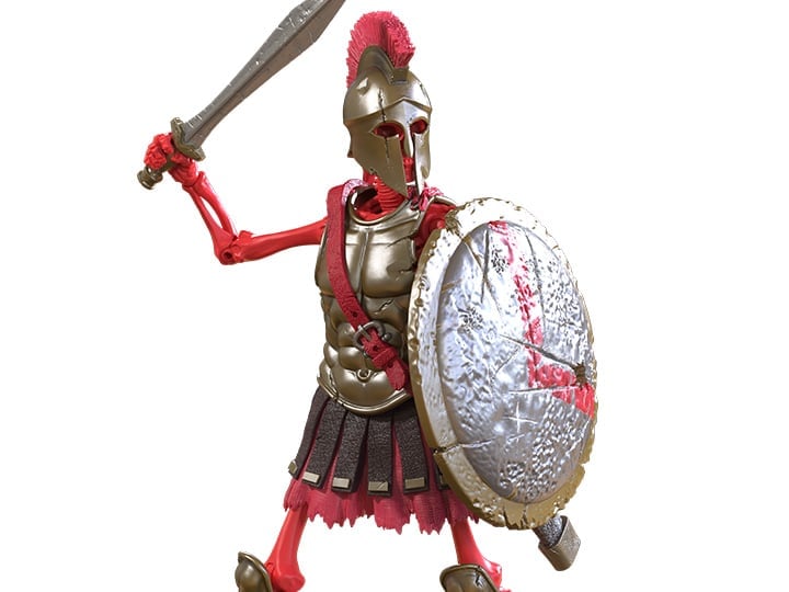 Boss Fight Studio Epic H.A.C.K.S. Spartan 1/12 Scale Skeleton Figure - View 2