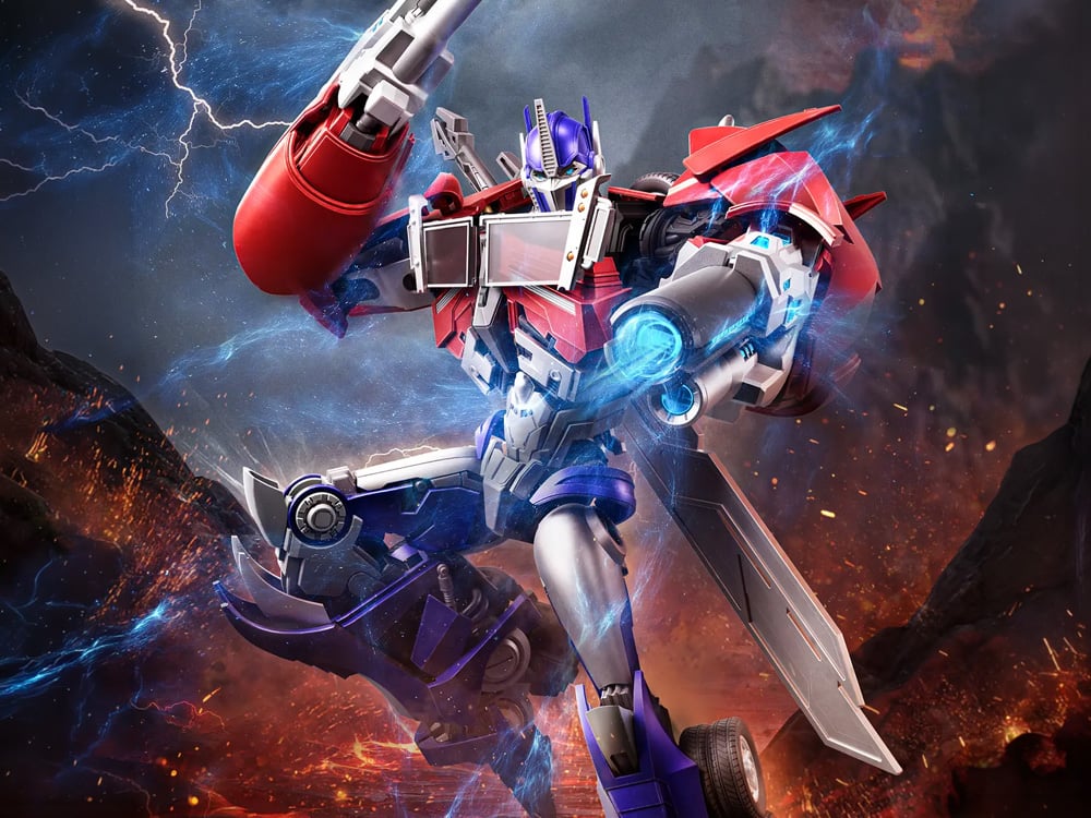 Blokees Transformers: Prime Action Edition 06 Optimus Prime 7.3-Inch ABS Model Kit - View 2