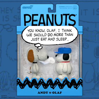 Super7 Peanuts ReAction Olaf and Andy Action Figure Two-Pack - View 3