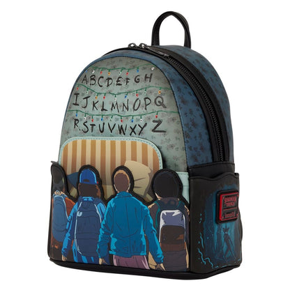 Loungefly Stranger Things 10th Anniversary Light-Up Mini Backpack with Eleven, Mike, Lucas, Dustin and Will - View 4