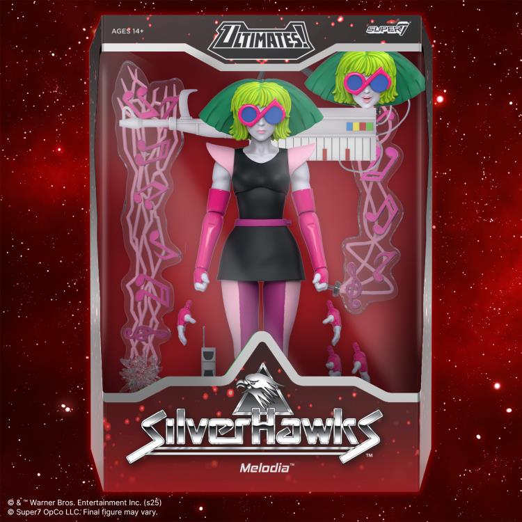 Super7 SilverHawks Ultimates! Melodia Toon Plastic Action Figure - View 5