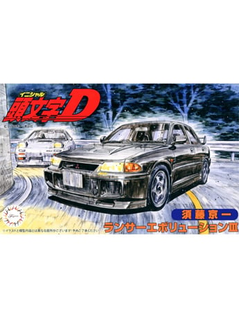Fujimi Initial D Lancer Evolution III Kyoichi Sudo 1/24 Scale Model Kit