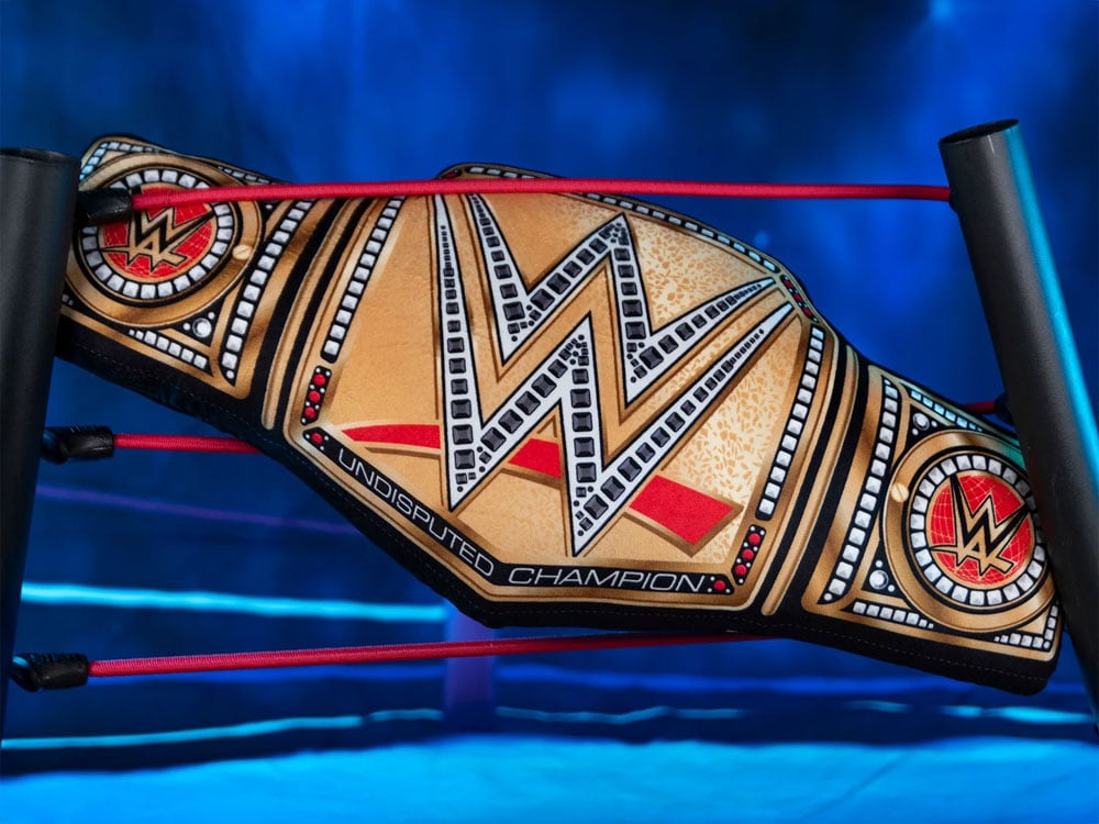 Uncanny Brands WWE Bleacher Buddy Universal Championship Belt 24-Inch Plush - View 2