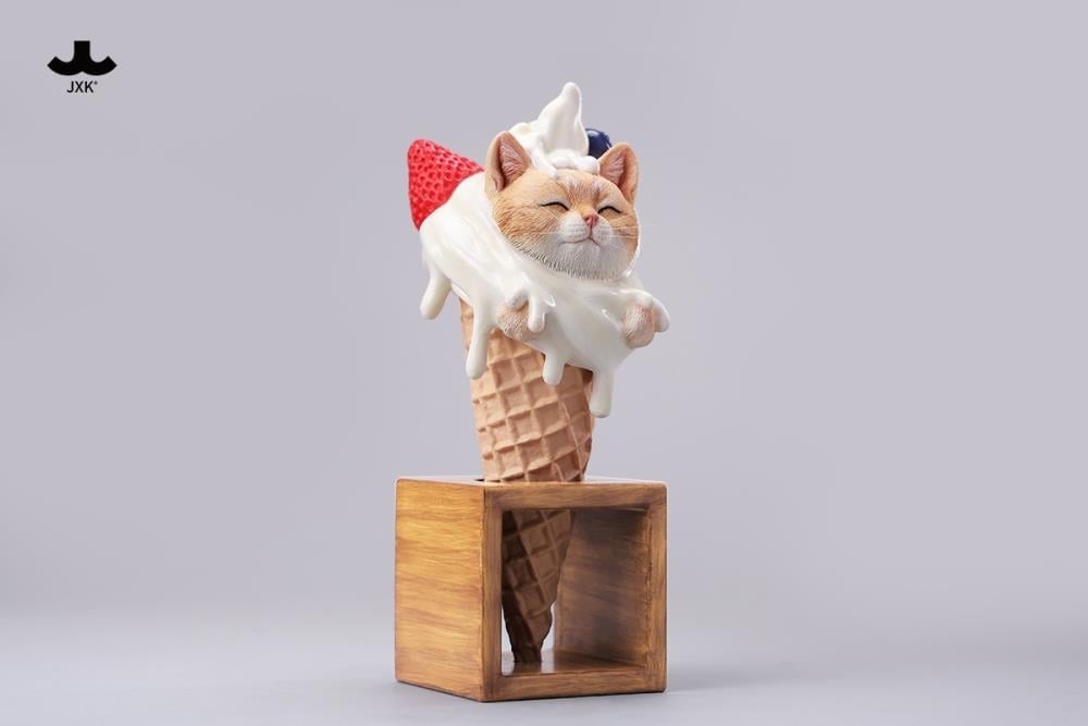 JxK.Studio Kitty Cone Cat Figure, 7-Inch Resin Display Piece - View 4