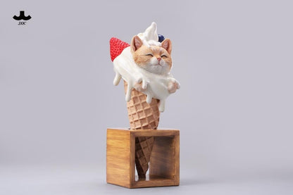 JxK.Studio Kitty Cone Cat Figure, 7-Inch Resin Display Piece - View 4