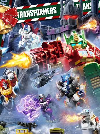 Blokees Transformers Defender Version 2026 Christmas Advent Calendar with Optimus Primal and Megatron