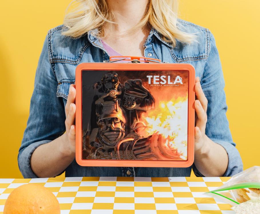 Toynk Fallout Tesla Science Magazine Tin Lunchbox 4.3-Inch - View 6