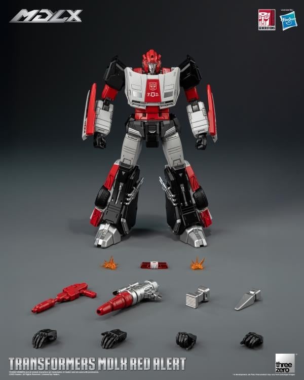 threezero Transformers MDLX Articulated Figure Series Red Alert 5.9-Inch Action Figure - View 13