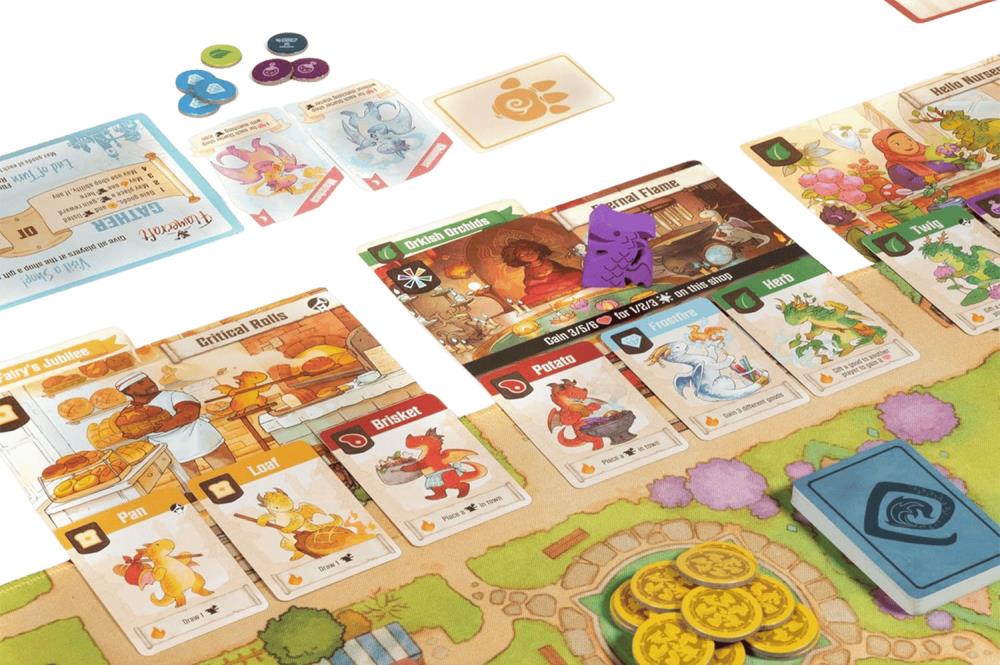 Cardboard Alchemy Flamecraft Dragon-Themed Board Game - View 4