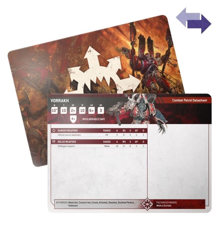 Games Workshop Warhammer 40,000 Datasheet Cards: World Eaters - View 4