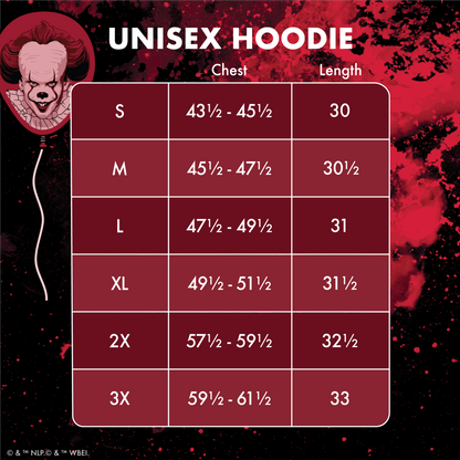 Loungefly IT (2017) Stephen King Pennywise Hoodie Apparel - View 8