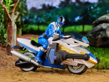 Hasbro Power Rangers Time Force Lightning Collection Deluxe Blue Ranger and Vector Cycle Set - View 14
