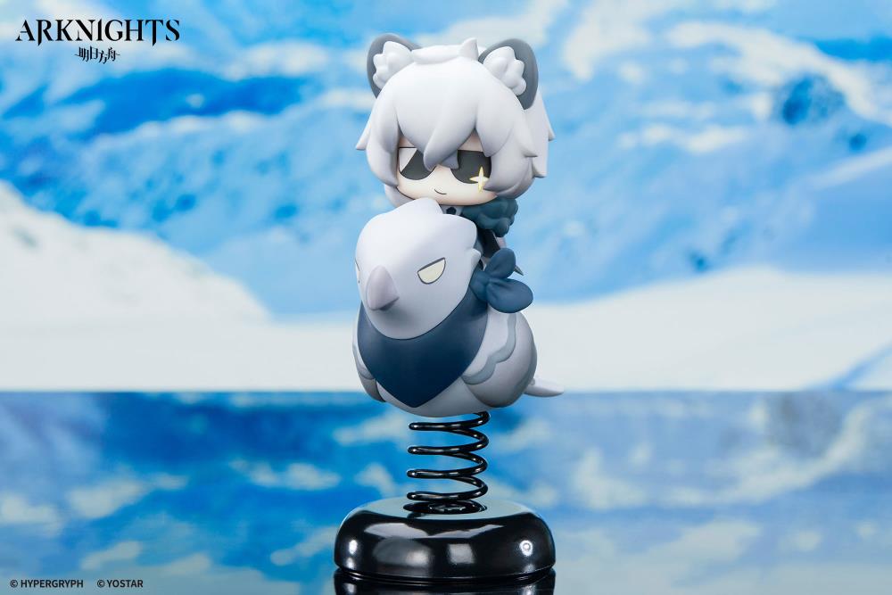 Apex Arknights Happy Shake Silver Ash Springy Chibi Figure - View 6