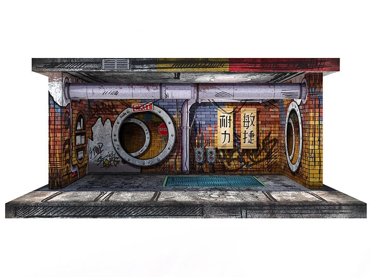 Extreme-Sets Animated Sewer Tower 1/12 Scale Pop-Up Diorama from the Multiverse Collection - View 2