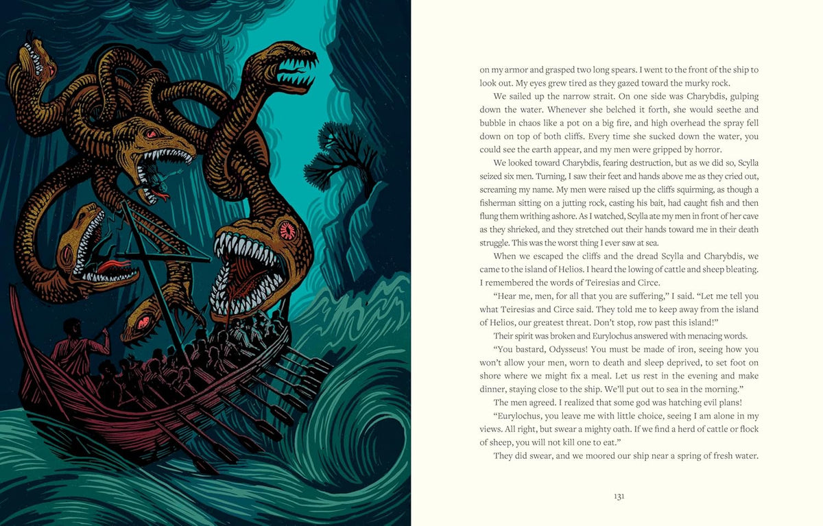 Clarkson Potter Homer's Odyssey An Illustrated Retelling Book - View 5