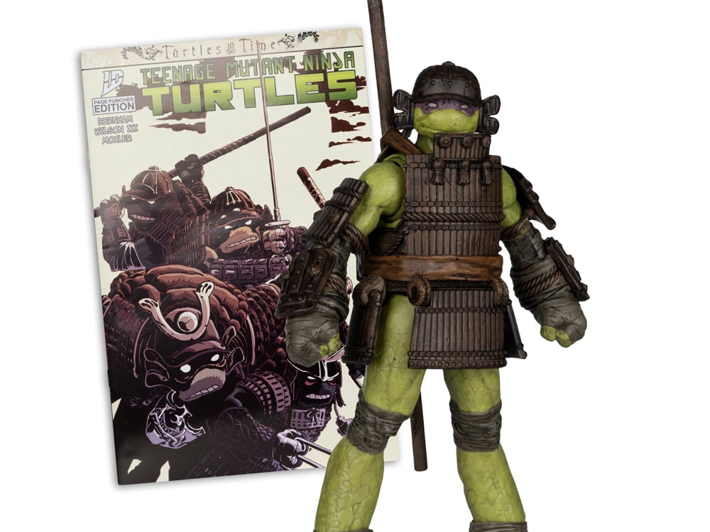McFarlane Toys Teenage Mutant Ninja Turtles: Turtles in Time Page Punchers Donatello 5-Inch Action Figure with Comic - View 2
